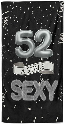 IMPAR Osuška Stále sexy – černá - 52 let - Bath Towel - Main image