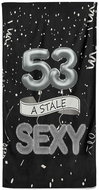 IMPAR Osuška Stále sexy – černá - 53 let - Bath Towel