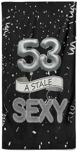 IMPAR Osuška Stále sexy – černá - 53 let - Bath Towel - Main image