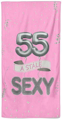 IMPAR Osuška Stále sexy – růžová - 55 let - Bath Towel - Main image