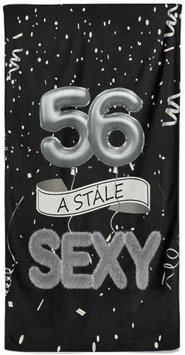IMPAR Osuška Stále sexy – černá - 56 let - Bath Towel - Main image