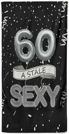 IMPAR Osuška Stále sexy – černá - 60 let - Bath Towel