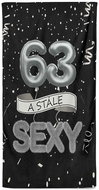 IMPAR Osuška Stále sexy – černá - 63 let - Bath Towel