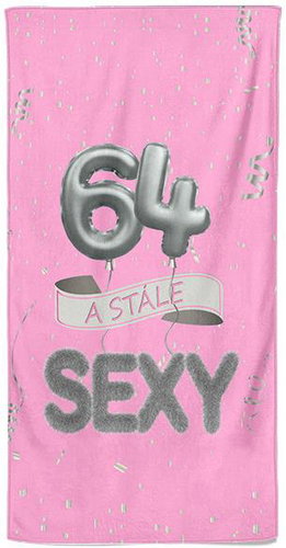 IMPAR Osuška Stále sexy – růžová - 64 let - Bath Towel - Main image