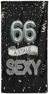 IMPAR Osuška Stále sexy – černá - 66 let - Bath Towel
