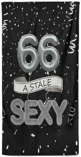 IMPAR Osuška Stále sexy – černá - 66 let - Bath Towel - Main image