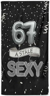 IMPAR Osuška Stále sexy – černá - 67 let - Bath Towel