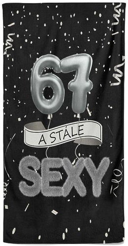 IMPAR Osuška Stále sexy – černá - 67 let - Bath Towel - Main image