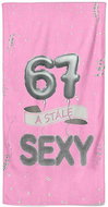 IMPAR Osuška Stále sexy – růžová - 67 let - Bath Towel