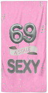 IMPAR Osuška Stále sexy – růžová - 69 let - Bath Towel