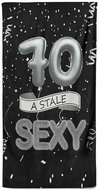 IMPAR Osuška Stále sexy – černá - 70 let - Bath Towel