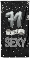 IMPAR Osuška Stále sexy – černá - 71 let - Bath Towel