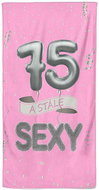 IMPAR Osuška Stále sexy – růžová - 75 let - Bath Towel