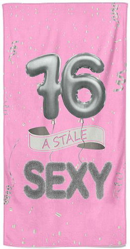 IMPAR Osuška Stále sexy – růžová - 76 let - Bath Towel - Main image