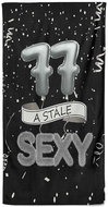 IMPAR Osuška Stále sexy – černá - 77 let - Bath Towel