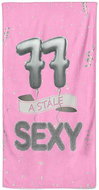 IMPAR Osuška Stále sexy – růžová - 77 let - Bath Towel
