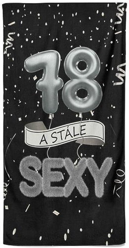IMPAR Osuška Stále sexy – černá - 78 let - Bath Towel - Main image