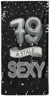 IMPAR Osuška Stále sexy – černá - 79 let - Bath Towel