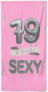 IMPAR Osuška Stále sexy – růžová - 79 let - Bath Towel