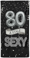 IMPAR Osuška Stále sexy – černá - 80 let - Bath Towel