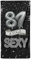 IMPAR Osuška Stále sexy – černá - 81 let - Bath Towel