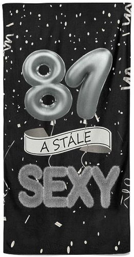 IMPAR Osuška Stále sexy – černá - 81 let - Bath Towel - Main image