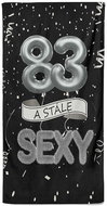 IMPAR Osuška Stále sexy – černá - 83 let - Bath Towel