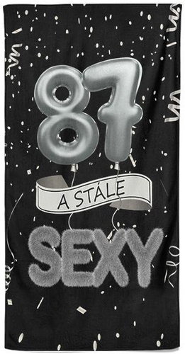 IMPAR Osuška Stále sexy – černá - 87 let - Bath Towel - Main image