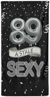 IMPAR Osuška Stále sexy – černá - 89 let - Bath Towel