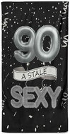 IMPAR Osuška Stále sexy – černá - 90 let - Bath Towel