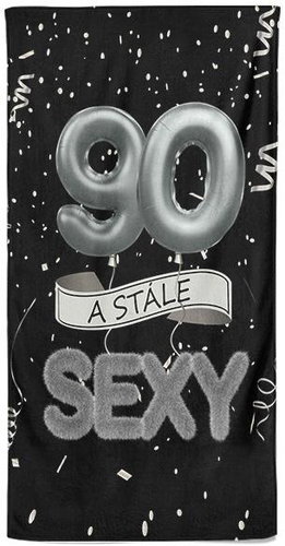 IMPAR Osuška Stále sexy – černá - 90 let - Bath Towel - Main image