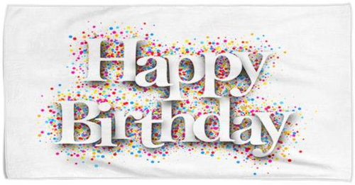 IMPAR Osuška Happy Birthday - Bath Towel - Main image