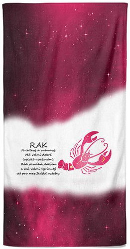 IMPAR Osuška Rak (22.6. - 22.7.) - červená - Bath Towel - Main image