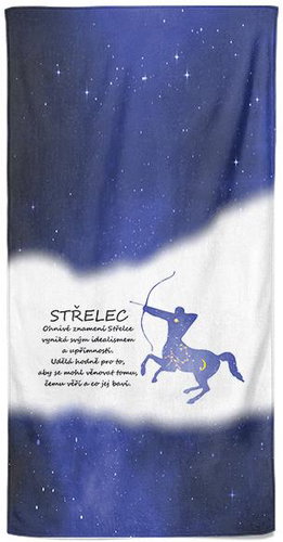 IMPAR Osuška Střelec (23.11. - 21.12.) - modrá - Bath Towel - Main image