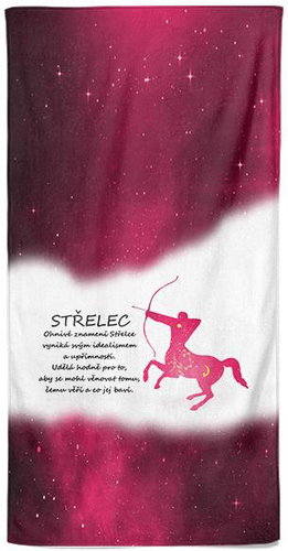 IMPAR Osuška Střelec (23.11. - 21.12.) - červená - Bath Towel - Main image