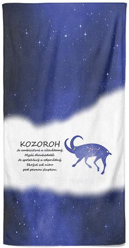 IMPAR Osuška Kozoroh (22.12. - 20.1.) - modrá - Bath Towel - Main image