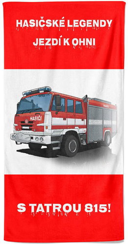 IMPAR Osuška Hasičské legendy – Tatra 815 - Bath Towel - Main image