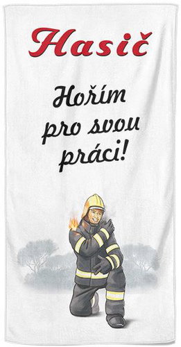 IMPAR Osuška Hořím pro práci - Bath Towel - Main image