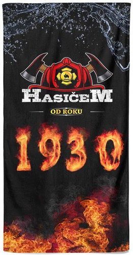 IMPAR Osuška Hasičem od roku 1930 - Bath Towel - Main image