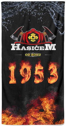 IMPAR Osuška Hasičem od roku 1953 - Bath Towel - Main image