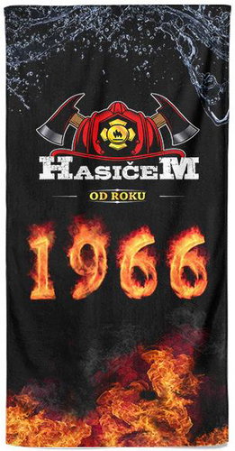 IMPAR Osuška Hasičem od roku 1966 - Bath Towel - Main image