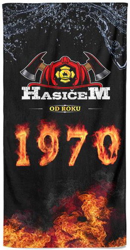 IMPAR Osuška Hasičem od roku 1970 - Bath Towel - Main image