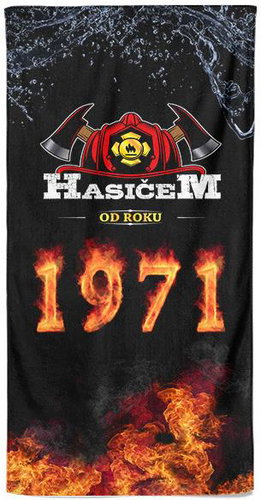 IMPAR Osuška Hasičem od roku 1971 - Bath Towel - Main image