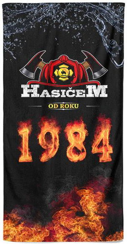 IMPAR Osuška Hasičem od roku 1984 - Bath Towel - Main image
