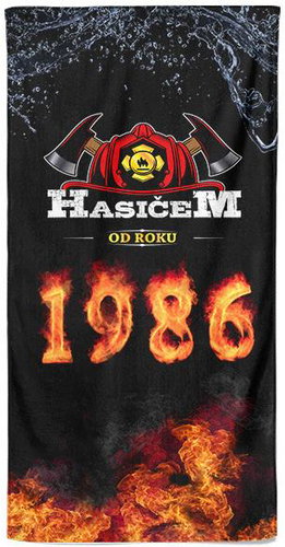 IMPAR Osuška Hasičem od roku 1986 - Bath Towel - Main image