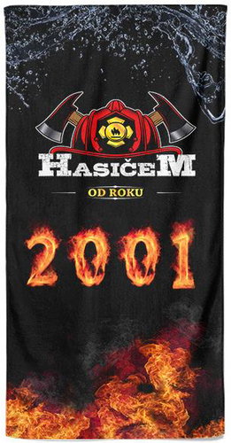 IMPAR Osuška Hasičem od roku 2001 - Bath Towel - Main image
