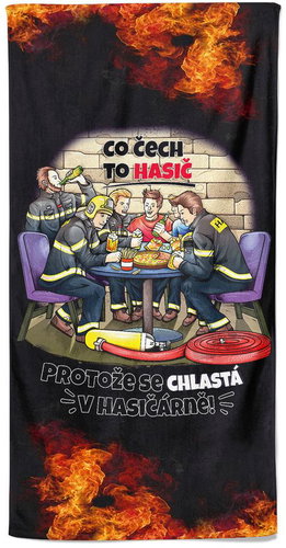 IMPAR Osuška Co Čech, to hasič - Bath Towel - Main image