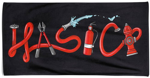 IMPAR Osuška Hasiči – red - Bath Towel - Main image