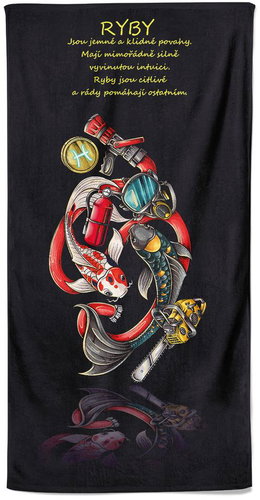 IMPAR Osuška Hasičské znamení Ryby - Bath Towel - Main image