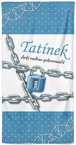 IMPAR Osuška Tatínek drží rodinu - Bath Towel - Main image
